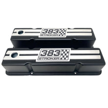 Load image into Gallery viewer, 383 STROKER Raised Billet Top Valve Covers - Black