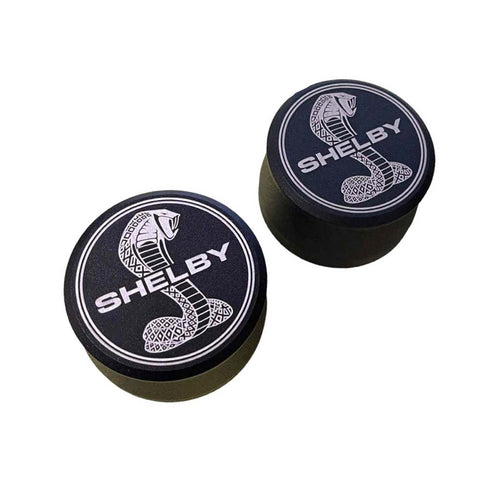 Shelby Snake Billet Aluminum Breather Set - Black