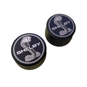 Shelby Snake Billet Aluminum Breather Set - Black
