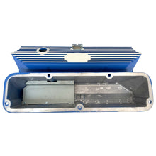 Load image into Gallery viewer, Ford FE 390 American Eagle Valve Covers Tall Finned - Blue