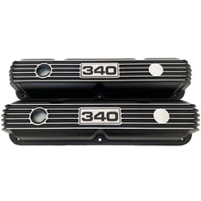 Load image into Gallery viewer, Mopar Performance 340 Finned Valve Covers - Black