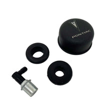 Load image into Gallery viewer, Pontiac Chrome Valve Cover Breather &amp; Small PCV Vave Set - Black