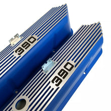 Load image into Gallery viewer, Ford FE Tall 390 Number Logo Valve Covers - Blue