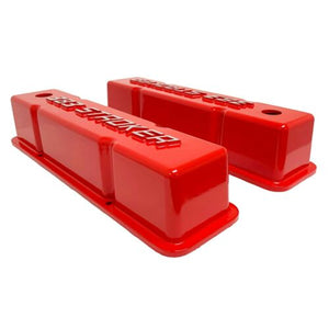 383 STROKER Raised Logo Tall Valve Covers & Air Cleaner Kit - Red