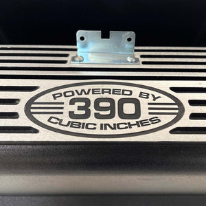 Ford FE Tall Powered By 390 Valve Covers - Black