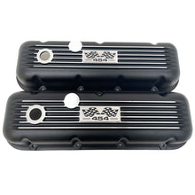 Load image into Gallery viewer, 454 Big Block Chevy Finned Valve Covers &amp; 14&quot; Air Cleaner Kit - Black