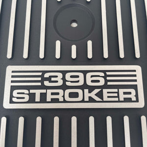 Big Block Chevy 396 Stroker 13" Round Custom Air Cleaner Lid Kit - Black