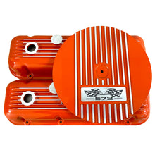 Load image into Gallery viewer, Big Block Chevy 572 Flag Logo Valve Covers &amp; 14&quot; Air Cleaner - Orange