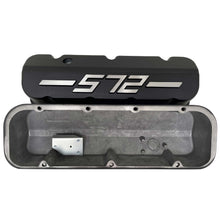 Load image into Gallery viewer, Chevy 572 - RAISED LOGO - Big Block Valve Covers Tall - Black