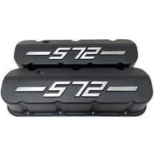 Load image into Gallery viewer, Chevy 572 - RAISED LOGO - Big Block Valve Covers Tall - Black