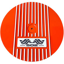 Load image into Gallery viewer, Big Block Chevy 502 Flag Logo 14&quot; Air Cleaner Kit - Orange