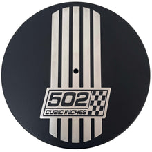 Load image into Gallery viewer, Big Block 502 Chevy 14&quot; Round Air Cleaner Kit - Custom Engraved Billet Top - Black