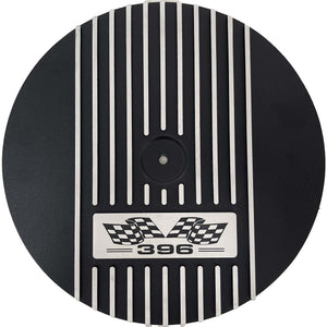 Big Block Chevy 396 Flag Logo 13" Air Cleaner Kit - Black