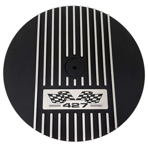 Big Block Chevy 427 Flag Logo 14" Air Cleaner Kit - Black