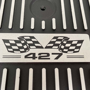 Big Block Chevy 427 Flag Logo 14" Air Cleaner Kit - Black