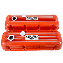 Load image into Gallery viewer, Big Block Chevy 454 Flag Logo Valve Covers - Orange