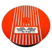 Load image into Gallery viewer, Big Block Chevy 572 Valve Covers, Flag Logo &amp; 14&quot; Air Cleaner - Orange