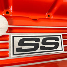 Load image into Gallery viewer, Big Block Chevy SS Block Logo Valve Covers - Orange
