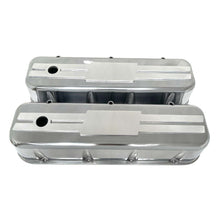 Load image into Gallery viewer, Big Block Chevy Flat Top Valve Covers with Custom Billet Top - Polished