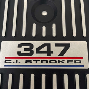 Ford 347 Stroker (3-Color Logo) - 13" Round Air Cleaner Kit - Black