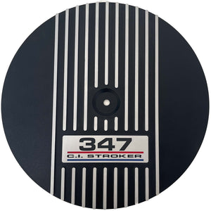 Ford 347 Stroker (3-Color Logo) - 13" Round Air Cleaner Kit - Black