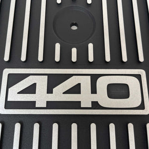 14" Round Custom 440 Air Cleaner Lid Kit - Black