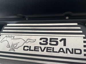 Ford 351 Cleveland Mustang Valve Covers - Black