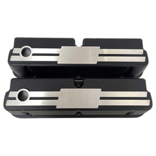 Load image into Gallery viewer, Ford 289, 302, 351 Windsor Tall Valve Covers - Custom Billet Top - Black