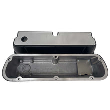 Load image into Gallery viewer, Ford 289, 302, 351 Windsor Tall Valve Covers - Full Billet Top - Black