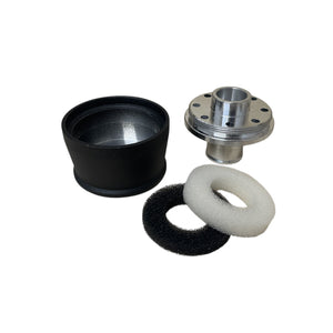 Shelby Snake Billet Aluminum Breather & PCV Valve - Black