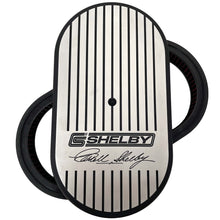 Load image into Gallery viewer, CS Shelby 15&quot; Finned Billet Top Air Cleaner Kit - Black