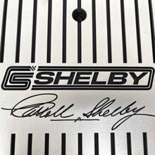 Load image into Gallery viewer, Carroll Shelby Signature 15&quot; Oval Air Cleaner Kit - Finned Billet Top - Black