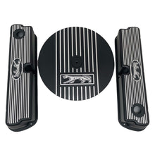 Load image into Gallery viewer, Ford 351 Windsor Cougar Logo Valve Covers &amp; Air Cleaner Kit - Black