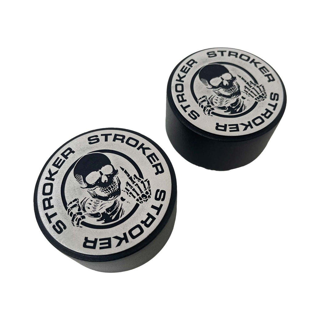 F-U Skeleton 2 - Die-Cast Aluminum Valve Cover Breathers - Black