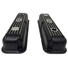 Load image into Gallery viewer, Ford FE 352 American Eagle Short Finned Valve Covers - Black