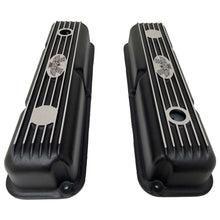 Load image into Gallery viewer, Ford FE 352 American Eagle Short Finned Valve Covers - Black