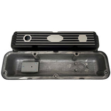 Load image into Gallery viewer, Ford FE 390 Valve Covers Short - POWERED BY 390 - Style 1 - Black