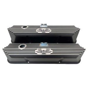 Ford FE 390 American Eagle Valve Covers & 13" Air Cleaner Lid Kit - Black