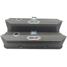Load image into Gallery viewer, Ford FE 390 GT Tall Valve Covers - Finned - Black