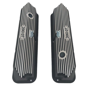 Ford FE 390 GT Tall Valve Covers - Finned - Black