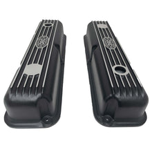 Load image into Gallery viewer, Ford FE 390 Valve Covers Short - POWERED BY 390 - Style 2 - Black