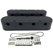 Load image into Gallery viewer, GM LS Aluminum Valve Covers - Hidden Coils -2 Piece Design - Black