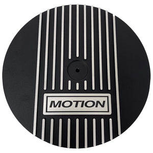 Small Block Chevy MOTION Logo Valve Covers & 13" Air Cleaner - Black