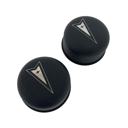 Pontiac Arrow Logo - Black Chrome Breathers and Grommets Set