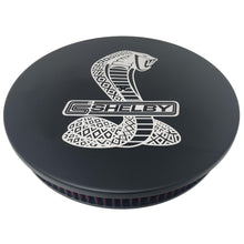 Load image into Gallery viewer, 14&quot; Round Black Air Cleaner Kit - Custom Engraved Shelby Cobra