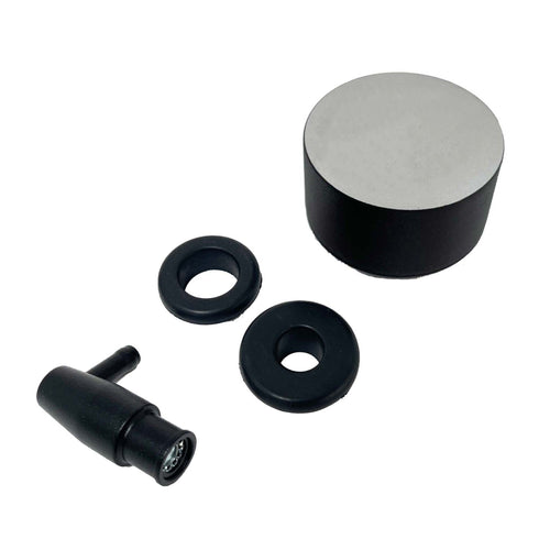 Black Die-Cast Aluminum Breather & Billet PCV Valve - Custom