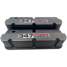 Load image into Gallery viewer, Ford Small Block Pentroof 347 Cobra Valve Covers - Tri-Color 1 - Black
