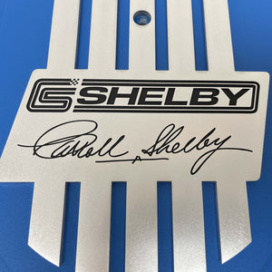CS Shelby Signature 15" Oval Air Cleaner Kit - Raised Billet Top - Style 1 - Blue