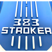 Load image into Gallery viewer, 383 Stroker 15&quot; Oval Air Cleaner Kit - Raised Letter - Blue