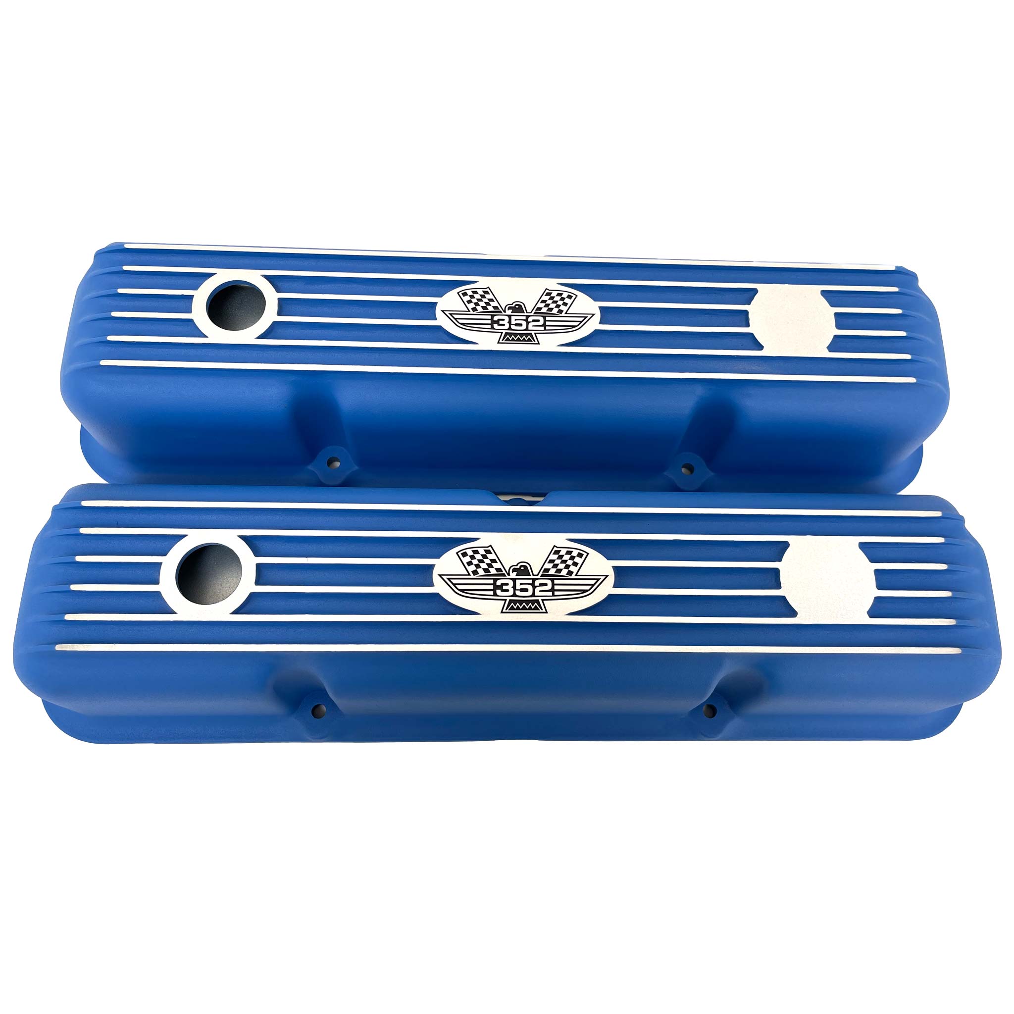 ブルーボートカバーフィットFIESTA V-170 I / O THRU-2005 Ford FE 352 American Eagle Short Valve Covers - Blue – Ansen USA